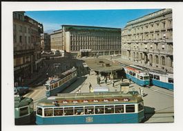 AK ca.1975 Zürich Paradeplatz mit  vielen Tram`s